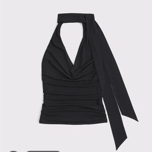 Abercrombie Halter Cowl Neck Scarf Top